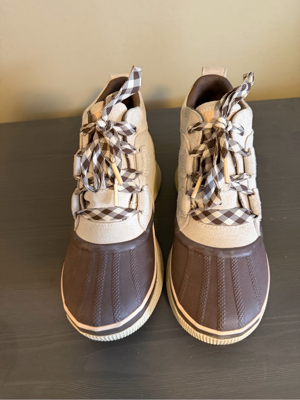 Sorel Out and About IV Leather Ankle Boot in Beige and Brown - Picture 5 of 11